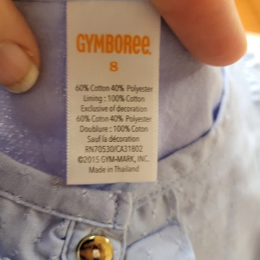 Gymboree Blue Button Up Dress